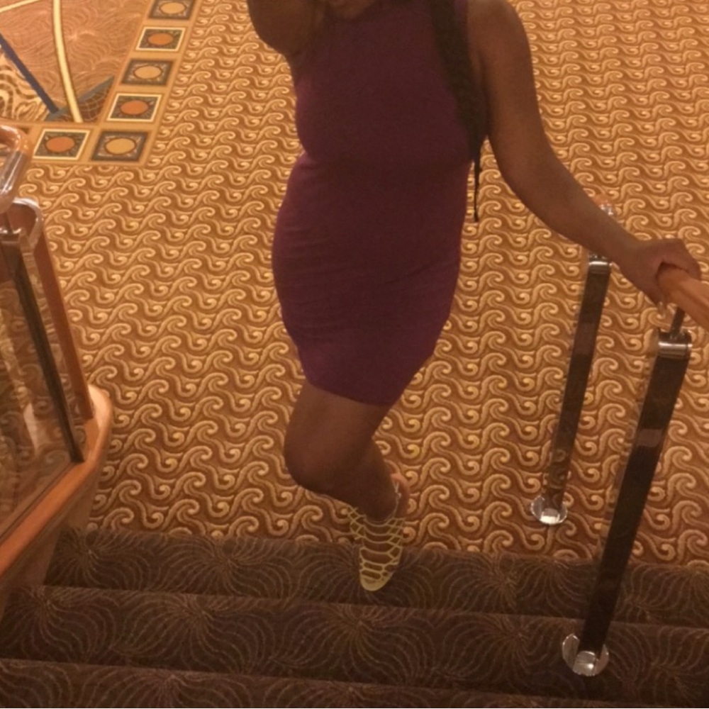 Purple Sleeveless Dress
